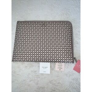 NWT NEW Kate Spade New York Spade Link Universal Laptop Sleeve 15"  I-zip